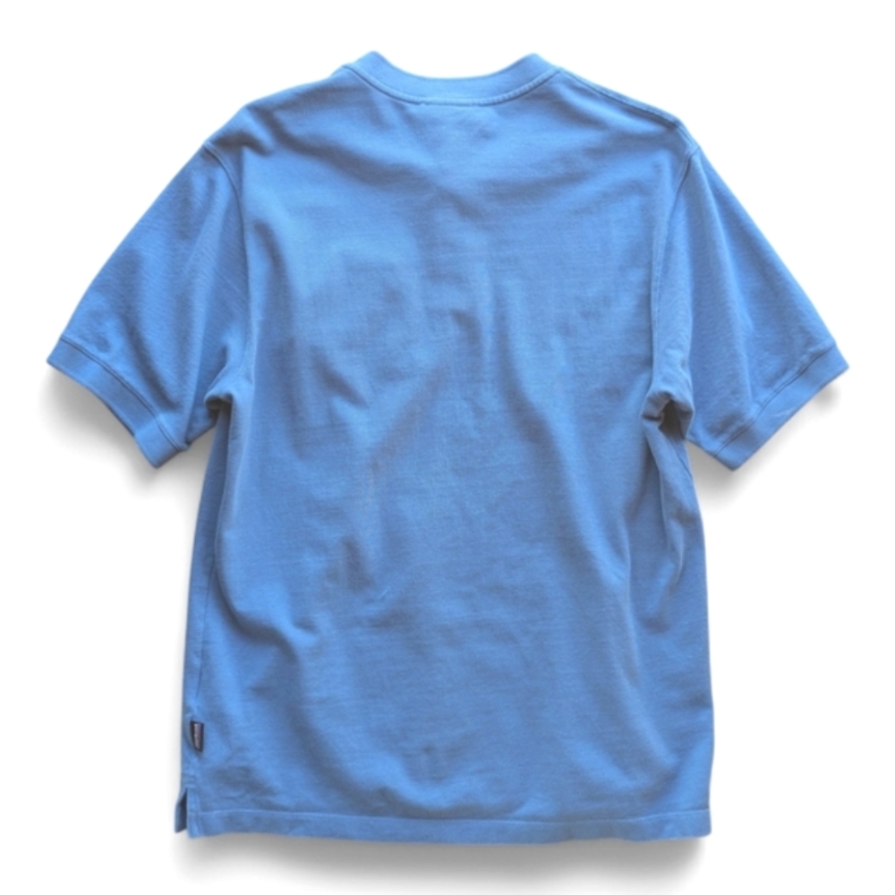 Patagonia Men's Henley Short Sleeve Blue Polo Organic Cotton Shirt Sz M Relaxed - Picture 2 of 7